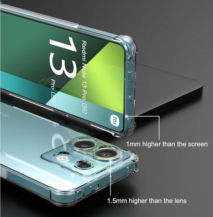 Productafbeelding Screenguard Kristal Zachte Airbag Bumper (Xiaomi Redmi Note 13 Pro 5G)