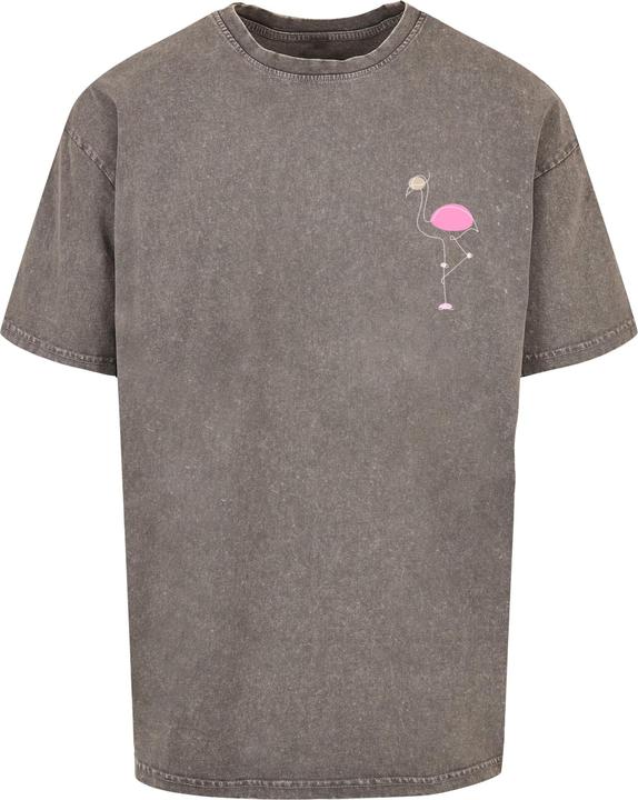 Image du produit Merchcode Flamingo Acid Washed Heavy Oversized Tee - 116899 (M)