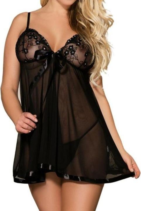 Produktbild Subblime Babydoll mit Spitzencups und Schleife plus Tanga (S)
