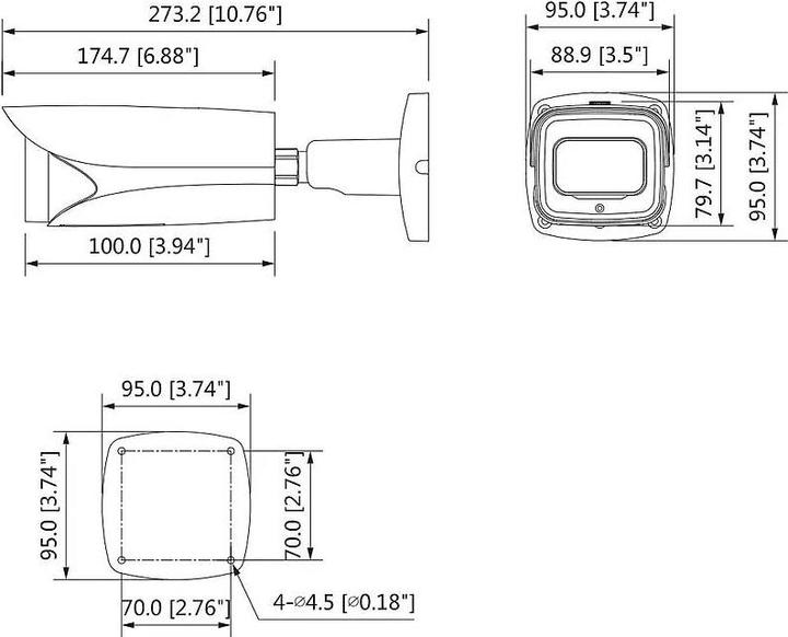 Voedingswaarden en ingrediënten Dahua Technology Pro DH-IPC-HFW5442E-ZE - IP Beveiligingscamera - Buiten - Bedraad. (2688 x 1520 pixels)