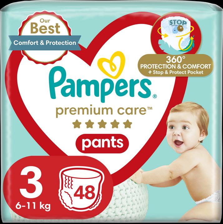 Pampers Premium Care Pants (Size 3, Pack, 48 Piece)