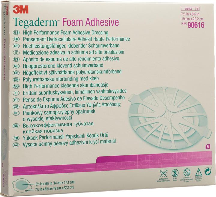 3M Tegaderm Foam Adhesive, oval 19.0 x 22.2cm (1 x)