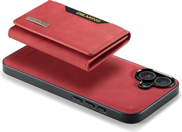 Immagine prodotto Dg.Ming iPhone 13 - Etui, Leder-Optik, Kartenfach & Magnetverschluss, Rot (Apple iPhone 13)