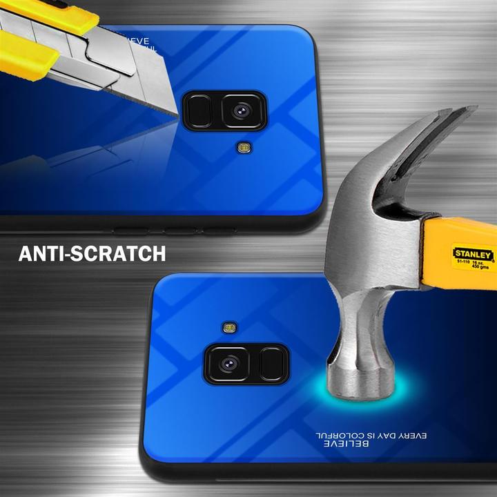 Productafbeelding Cadorabo TPU 2 kleuren glasdekking (Samsung Galaxy A8 (2018))