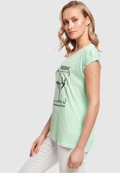 Produktbild Mister Tee Ladies F-Word Extended Shoulder Tee - 125199 (XS)