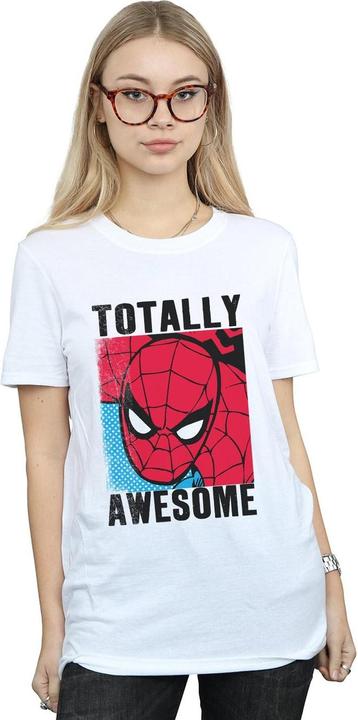 Immagine prodotto Spiderman Maglietta da donna/ragazzo in cotone Totally Awesome Boyfriend (3XL)