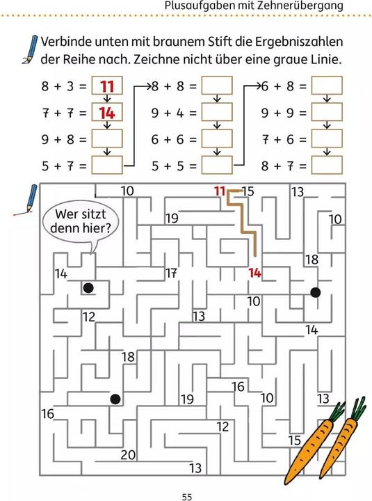 Actual product image Mein Übungsheft Rechnen - 1. Klasse, A5-Heft (German, Tina Harder, Masha Greune, 2021)