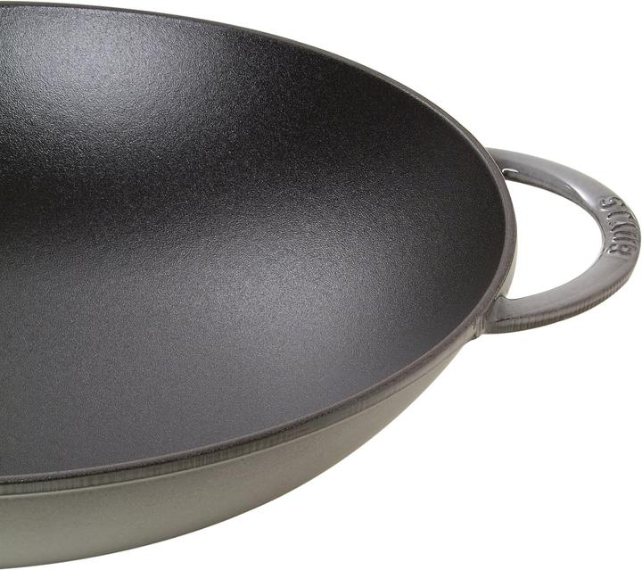 Produktbild Staub Wok mit Glasdeckel (37 cm, Wok Pfanne, Gusseisen)