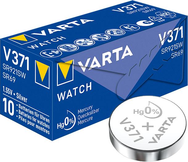 Produktbild Varta V371 / SR920SW - 10 Knopfzellen (10 Stk., SR69, 30 mAh)