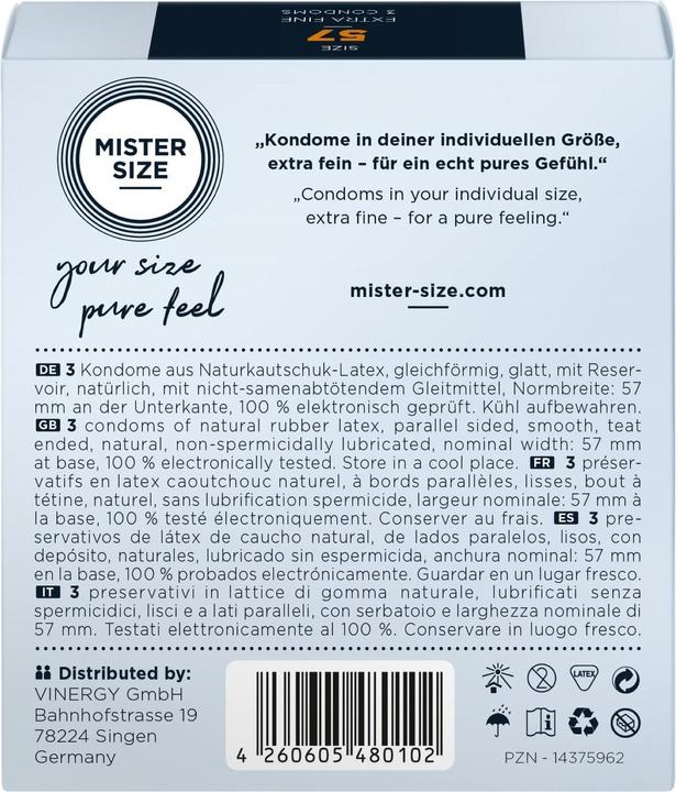 Actual product image Mister Size 57 (3 pcs.)