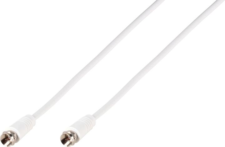 Produktbild Vivanco Antennen, SAT Anschlusskabel 5.0 m 90 dB Folienschirm, Geflechtschirm Weiss (90 dB, Antennenkabel)