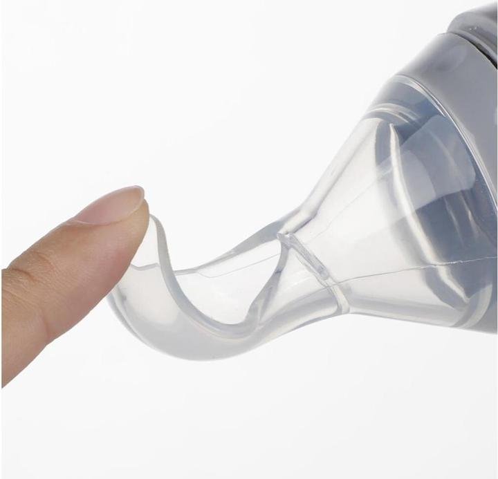 Produktbild Haakaa Squeeze Fütter-Flasche mit Löffel (120 ml)
