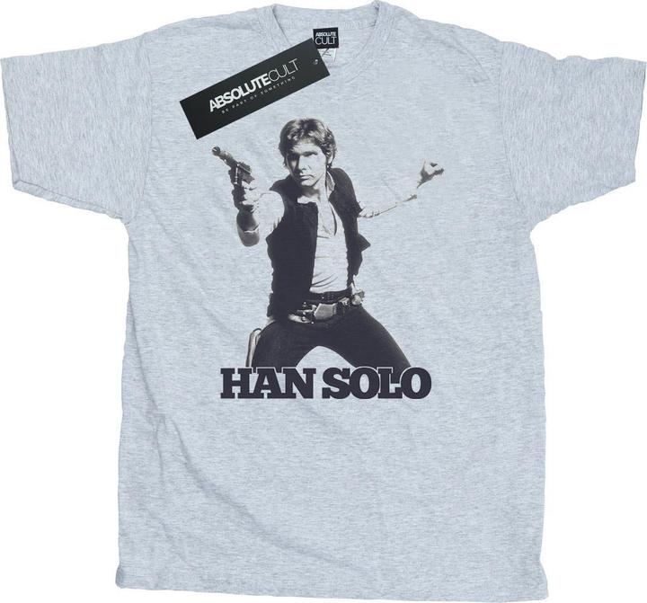 Actual product image Star Wars Mens Han Solo Retro Photo T-Shirt (3XL)