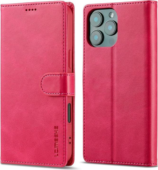 Actual product image LC.Imeeke iPhone 16 Pro - leather case cover (Apple iPhone 16 Pro)