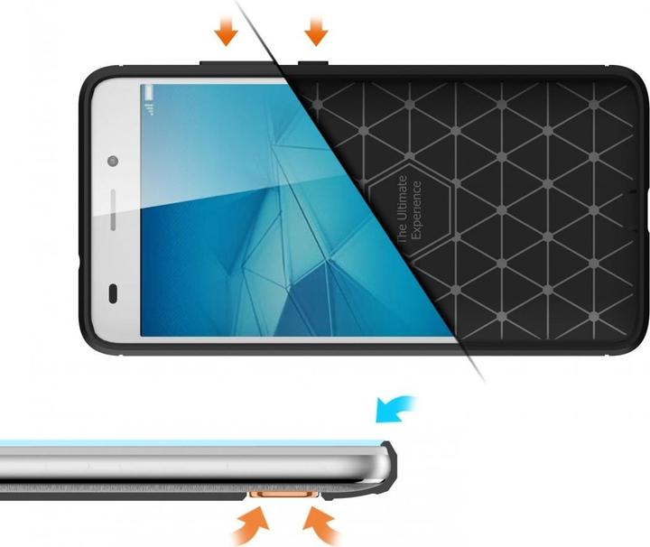 Produktbild Screenguard Honor 5C Hülle Carbon Brushed Soft TPU (Honor 5C)