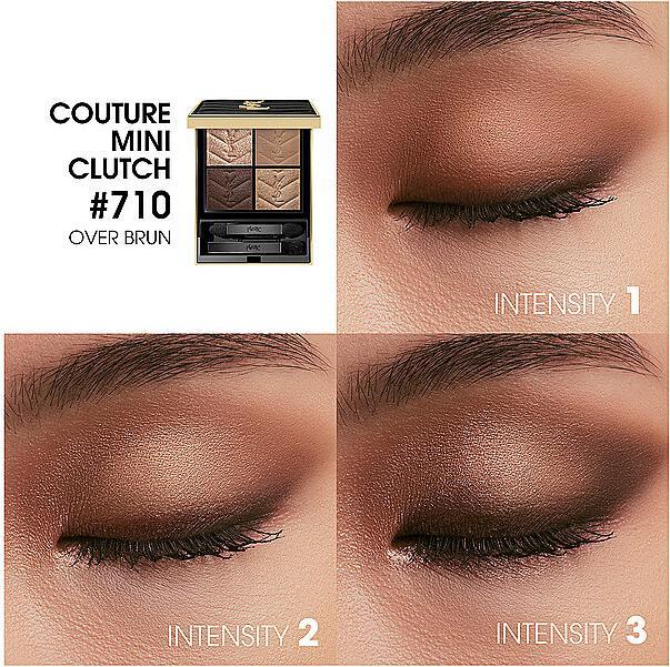 Actual product image Yves Saint Laurent Couture Mini Clutch (710 Over Brun)