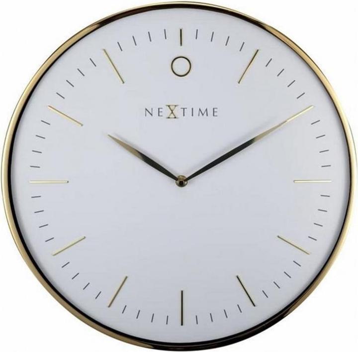 Nextime Wanduhr Glamour weiss (40 cm)