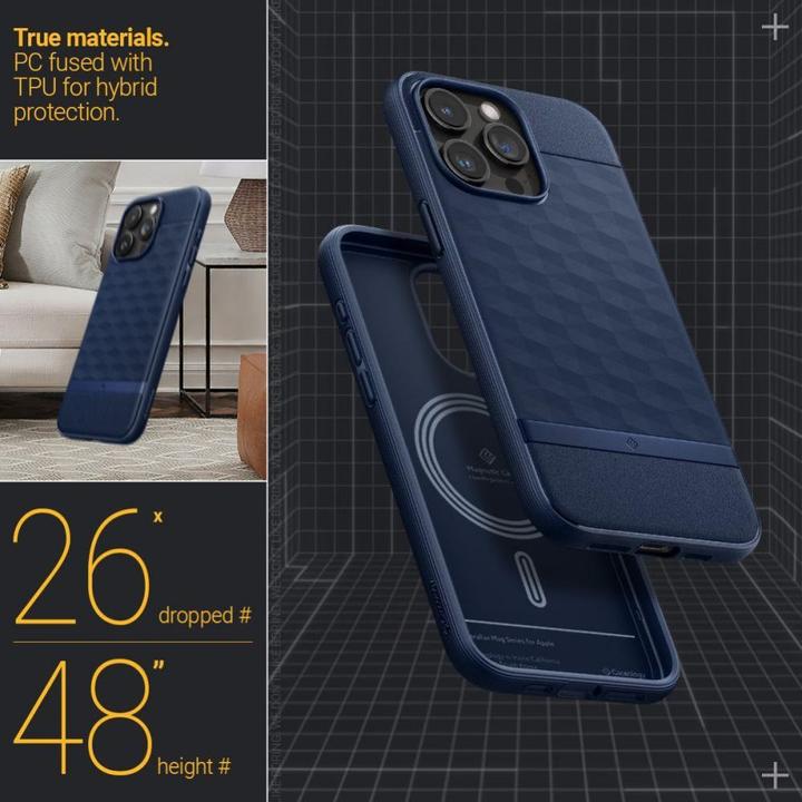 Produktbild Caseology Parallax Mag Magsafe Iphone 15 Pro Midnight Blue (Apple iPhone 15 Pro)