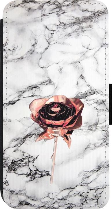 Produktbild PhoneLook Hülle Wallet schwarz Marble Rose Gold (Apple iPhone 13 Pro)