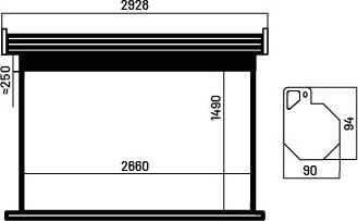 Actual product image Overmax Automatic sieve 120 (120", 16:9)