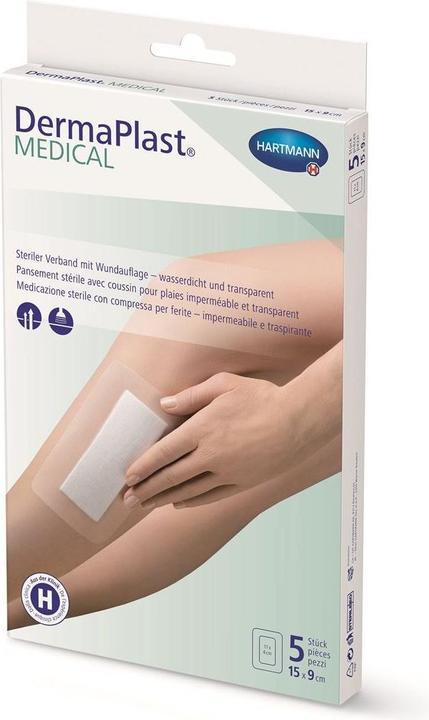 Produktbild DermaPlast Medical Transparentverband 15x9cm 5Stk. (5 x)