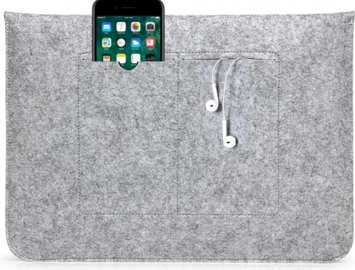 Produktbild Screenguard 2-in-1 Felt Sleeve Macbook & Notebook 12" 11" Tasche aus Filz (12", Apple)