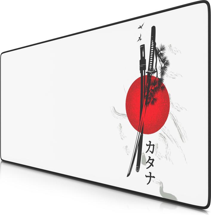 Titanwolf Gaming Mauspad, 900 x 400mm XXL Speed Gaming Mausmatte, Mauspad extra große Oberfläche, Japan Ink (XXL)