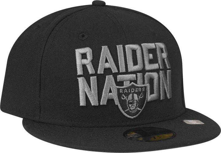 Actual product image New Era 59Fifty Fitted Cap Las Vegas Raiders NATION - 7 3/8 (7 3/8)