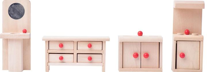 Actual product image Doll's house 2 sticks with wooden balcony