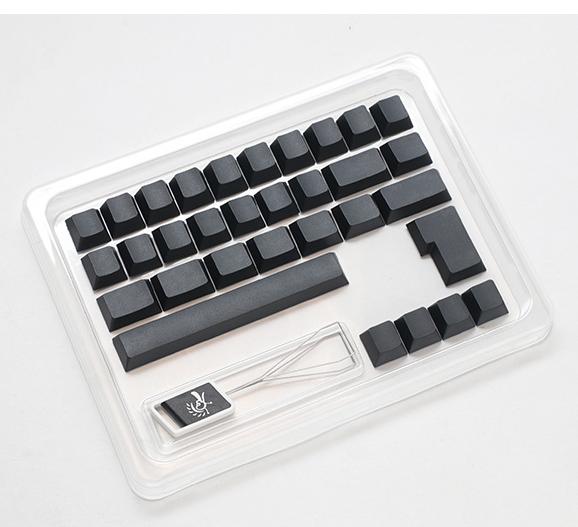 Produktbild Ducky Blank Black PBT Set, MDA-Profil - 133 Keycaps