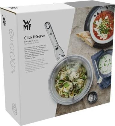 Produktbild WMF Click&Serve Sauteuse (24 cm, Bratpfanne, Edelstahl)