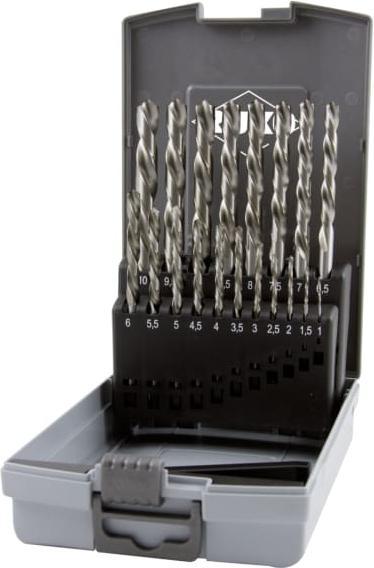 Image du produit Ruko Jeu de forets hélicoïdaux DIN 338 type N, HSS-G - coupe à gauche en cassette plastique ABS - 19 pcs. (1,0 à 10,0 mm (par pas de 0,5 mm))