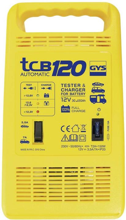 Produktbild GYS Batterieladegerät TCB 120 automatisch (12V, 10.50 A)