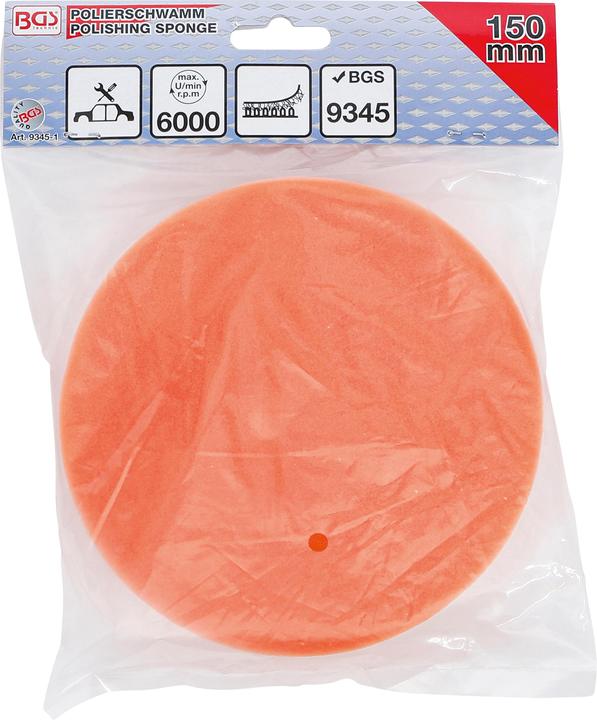 Produktbild BGS Polierschwamm Ø 150 mm für Art. 9345