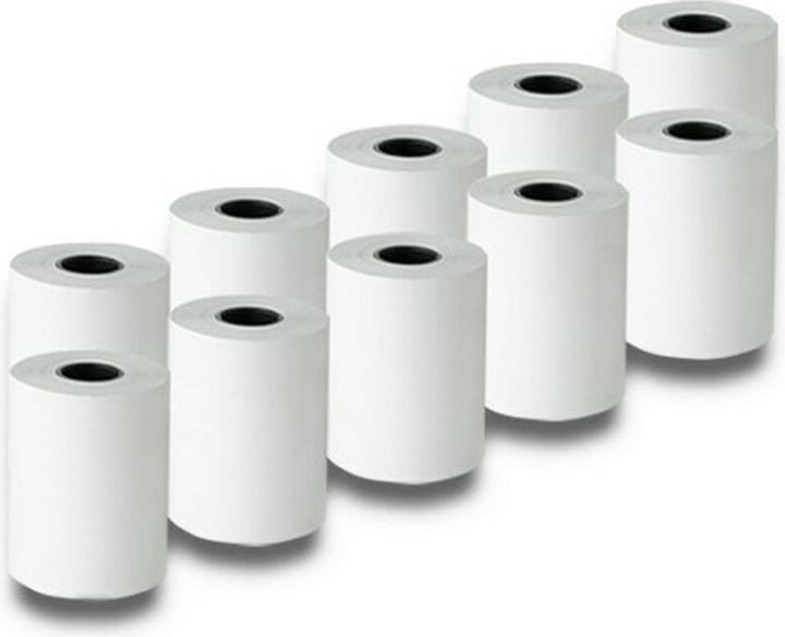 Produktbild Qoltec 51896 Thermorolle 57 x 20 | 55g/m2 | 10 Stk. | BPA-frei