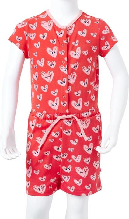 Actual product image VidaXL Children's playsuit red 116,Material: 95 % cotton. 5 (116)
