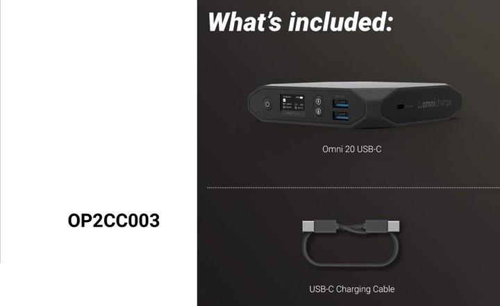 Produktbild Omnicharge Omni 20c+ (20000 mAh, 100 W, 120 Wh)