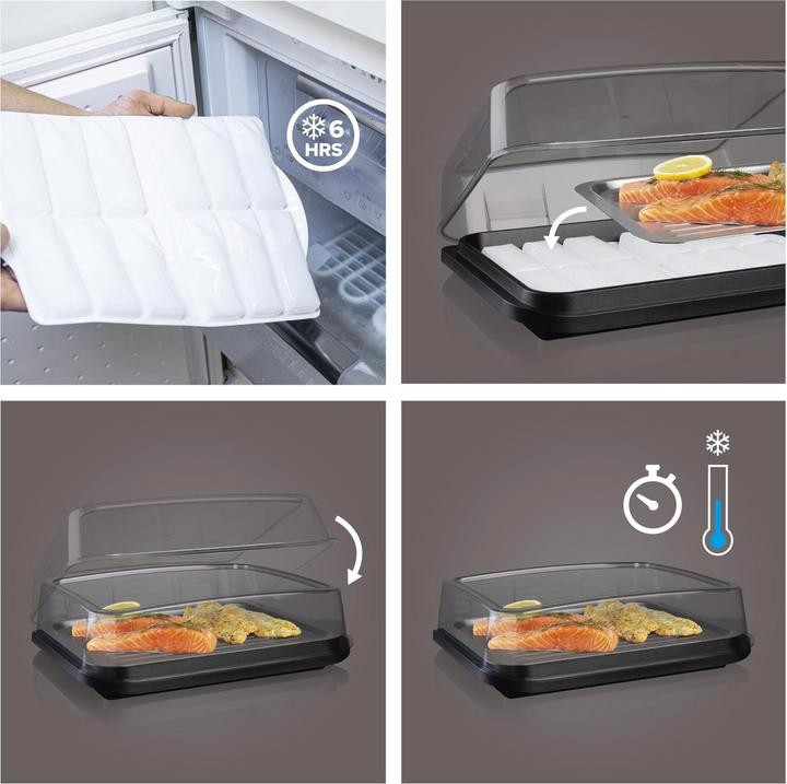 Actual product image Vacu Vin Cooling Plate Black/Transparent