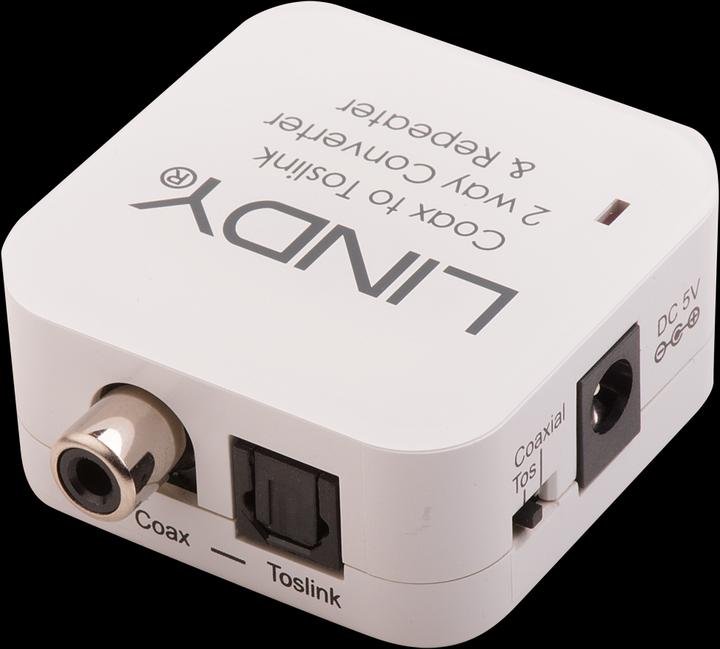 Lindy Audiokonverter SPDIF Digital: Toslink - RCA Coax (Digital -> Digital)