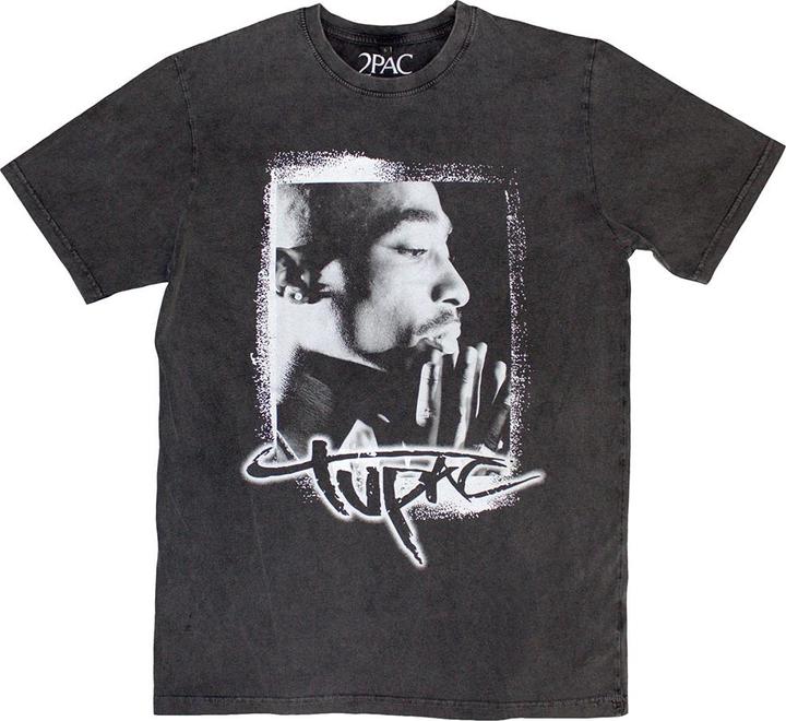 Tupac Spray Photo Stone Wash
