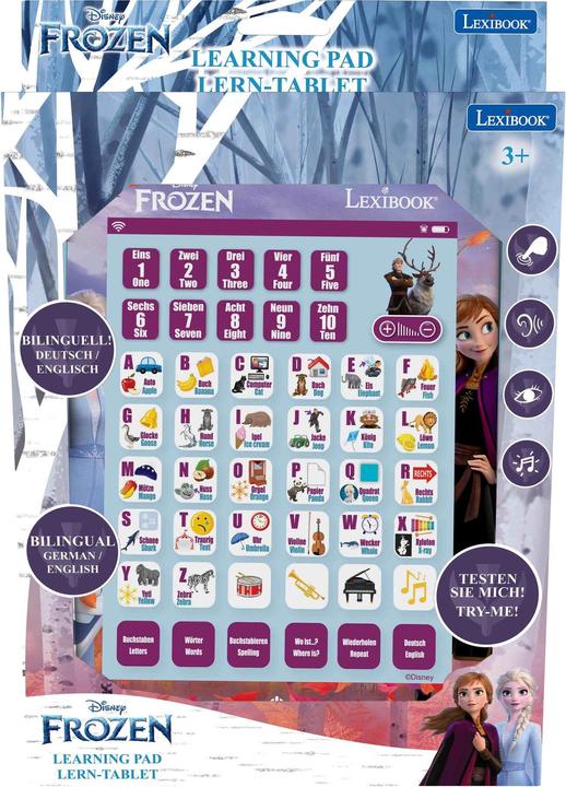 Immagine prodotto Lexibook Disney Frozen: tablet bilingue per l'apprendimento tedesco/inglese (Inglese, Tedesco)