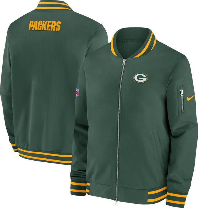 Nike Green Bay Packers Coach Bomber Jacket S (S)