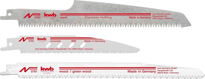 Actual product image kwb Reciprocating saw blade set