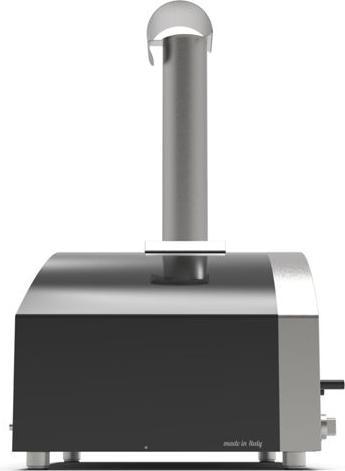 Actual product image Alfa Forni Futuro 4 Pizze Hybrid Silver Black