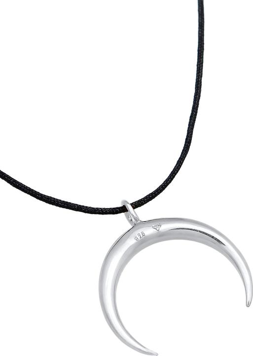 Produktbild Elli Halskette Choker Nylon Halbmond Sichel 925 Silber (Keine Schmucksteine, Nylon, 925er Sterling Silber, 36 cm)