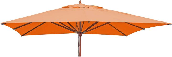 Actual product image Mendler Cover for gastronomy wooden parasol, parasol cover replacement cover, square 4x4m polyester 3kg - t (4 m)