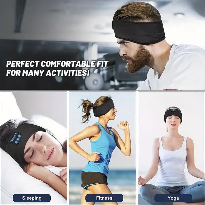 Image du produit Cbx Bandeau Bluetooth avec écouteurs, écouteurs de sommeil sans fil Noir (10 h, Sans fil)