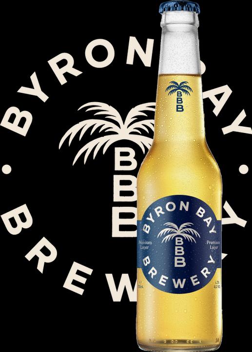 Actual product image Byron Bay Brewery Premium Lager Beer (6 x 35.5 cl)