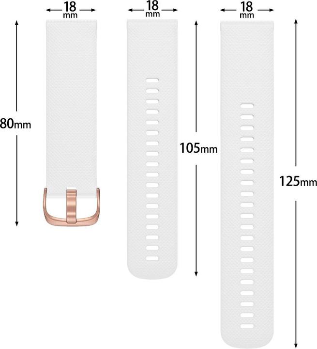 Actual product image Deltalabs Quick Change Schnellwechsel Armband zu Garmin (18 mm, Silicone)