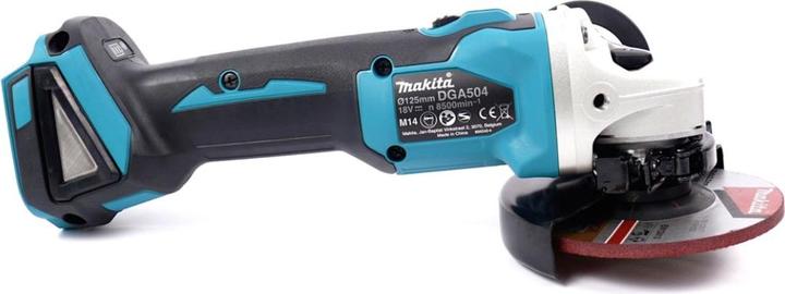 Produktbild Makita DGA 504 ZE Akku Winkelschleifer 18V 125mm Brushless Solo + 1x Einlage für Makpac - ohne Akku (125 mm)